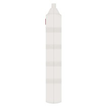 Predlžovací kábel 3 m / 4 zásuvky / s vypínačom / biely / PVC / 1,5 mm2