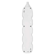 Predlžovací kábel 3 m / 4 zásuvky / s vypínačom / biely / PVC / 1,5 mm2