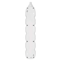 Prodlužovací kabel 10 m / 5 zásuvek / s vypínačem / bílý / PVC / 1 mm2