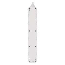 Predlžovací kábel 3 m / 6 zásuviek / s vypínačom / biely / PVC / 1,5 mm2