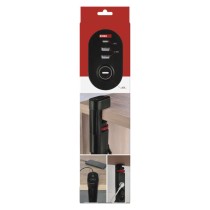 Przedłużacz 1,5 m/3 gniazda/przełącznik/uchwyt biurkowy/USB/czarny/PVC/1,5 mm2