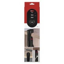 Verlängerungskabel 1,5m/3 Steckdosen/Schalter/Schreibtischmontage/USB/schwarz/PVC/1,5mm2 