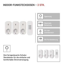 Funksteckdosen SCHUKO mit Fernbedienung