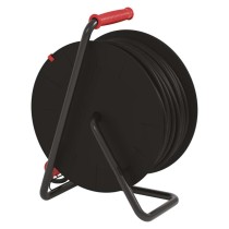 Vonkajší predlžovací kábel na bubne 50 m / 4 zás. / čierny / guma-neoprén / 230V / 2,5 mm2