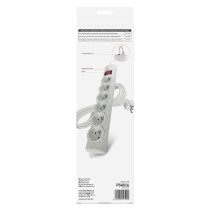 Přepěťová ochrana – 6 zásuvek, 3 m, bílá