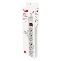 Přepěťová ochrana – 6 zásuvek, 3 m, bílá
