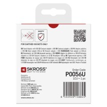 Universal Reiseadapter für Ausland – Amerika, Asien, Afrika, 1×USB-C, 1×USB-A