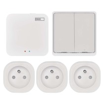 Sada GoSmart: 3x WiFi zásuvka IP-3001F, 1x ovladač scén, 1x ZigBee brána