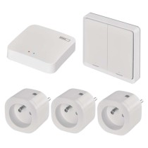 Sada GoSmart: 3x WiFi zásuvka IP-3001F, 1x ovladač scén, 1x ZigBee brána