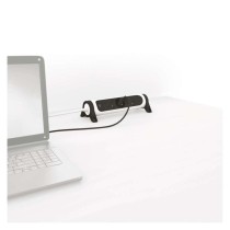 Legrand predlžovací kábel 1,5 m / 3 zásuvky / s vypínačom / biely-čierny / PVC / 1 mm2