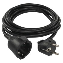 Hosszabbító 1,5 m / 1 aljzat / fekete / PVC / 1,5 mm2