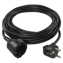 Hosszabbító 5 m / 1 aljzat / fekete / PVC / 1,5 mm2