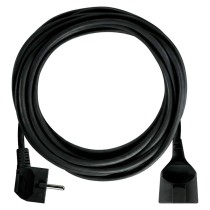 Hosszabbító 5 m / 1 aljzat / fekete / PVC / 1,5 mm2