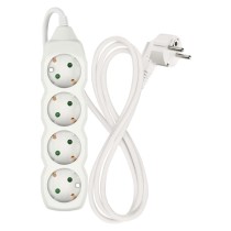 Ilgintuvas 1,5 m / 4 lizdai / baltas / PVC / 1 mm2 