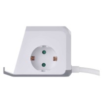 Steckdosenwürfel 2 m / 2 Steckdosen / weiß / 2×USB-A+1×USB-C+Qi / 1,5 mm2