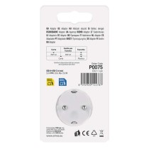 Aljzat elágazó 1×, 1×USB-A+1×USB-C, fehér