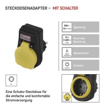 Mehrfachsteckdose mit Schalter