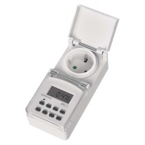 Digitalna stikalna ura tedenska IP44 P5525 schuko