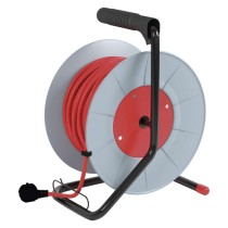 Kábeldob 25 m / 4 aljzat / narancssárga / PVC / 230 V / 1,5 mm2