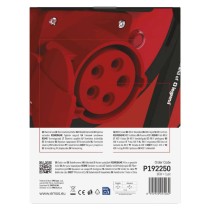 Lauko Ilgin. kabelio ritė 25 m / 3 lizdai / juoda / guma / 230 V/400 V / 1,5 mm2 