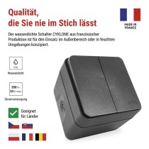 EMOS Cyklone Zweiwegschalter-doppelt, IP55