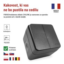 EMOS Cyklone izmenično stikalo-dvojno, IP55