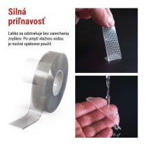  Dvojstranná NANOGRID páska 19 mm / 3 m, priehľadná