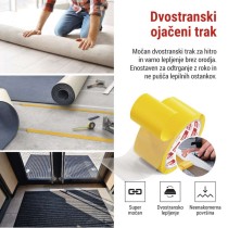 Dvostranski DUCT trak 50 mm / 10 m, prozoren