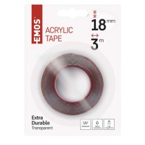 EMOS Akril kétoldalú ragasztószalag 18/3