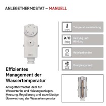 Anlege-Thermostat P5681, manuell