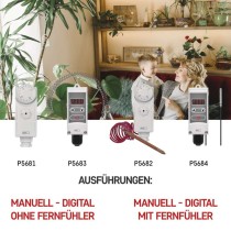 Anlege-Thermostat P5681, manuell