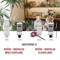 Nadometni mehanski kapilarni termostat P5682