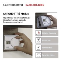 Raumthermostat P5603R, manuell, verkabelt