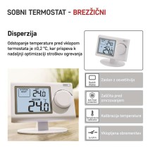 Sobni mehanski brezžični termostat P5614