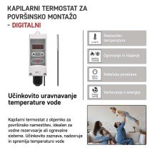Nadometni mehanski kapilarni termostat P5684