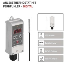 Anlege-Thermostat mit Fernfühler P5684, manuell
