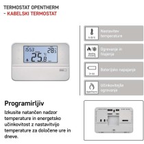 Sobni žični OpenTherm termostat P5606OT s programiranjem
