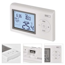 Raumthermostat P5607, programmierbar, verkabelt