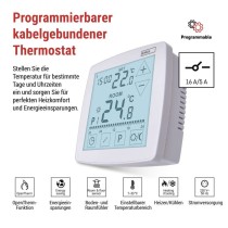 OpenTherm Raumthermostat P56A01, programmierbar, verkabelt