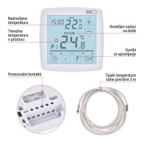 Sobni žični OpenTherm termostat P56A01 s programiranjem