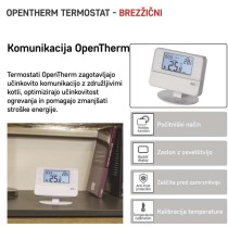 Sobni brezžični OpenTherm termostat P5616OT s programiranjem