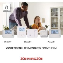 Sobni brezžični OpenTherm termostat P5616OT s programiranjem