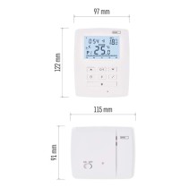 OpenTherm Raumthermostat P5611OT.2R mit 2 Empfängern, programmierbar, kabellos
