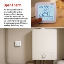 OpenTherm Raumthermostat P56A11, programmierbar, kabellos