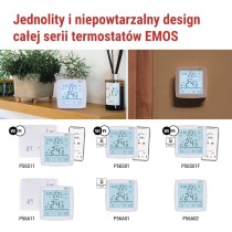 Termostat bezprzewodowy, pokojowy, programowalny z OpenTherm, P56A11