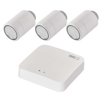 Zestaw GoSmart: 3x cyfrowa głowica termostatyczna P5630S ZigBee, 1x ZigBee bramka