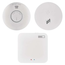 Set GoSmart: 1x Rauchmelder,  1x Wasserleckalarm, 1x ZigBee Gateway