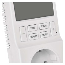 2 az 1-ben konnektoros, digitális termosztát időzítő funkcióval, schuko