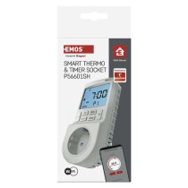 GoSmart 2 az 1-ben konnektoros, digitális termosztát időzítő funkcióval, schuko, WiFi