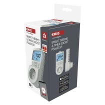 GoSmart 2 az 1-ben konnektoros, digitális termosztát időzítő funkcióval, schuko, WiFi